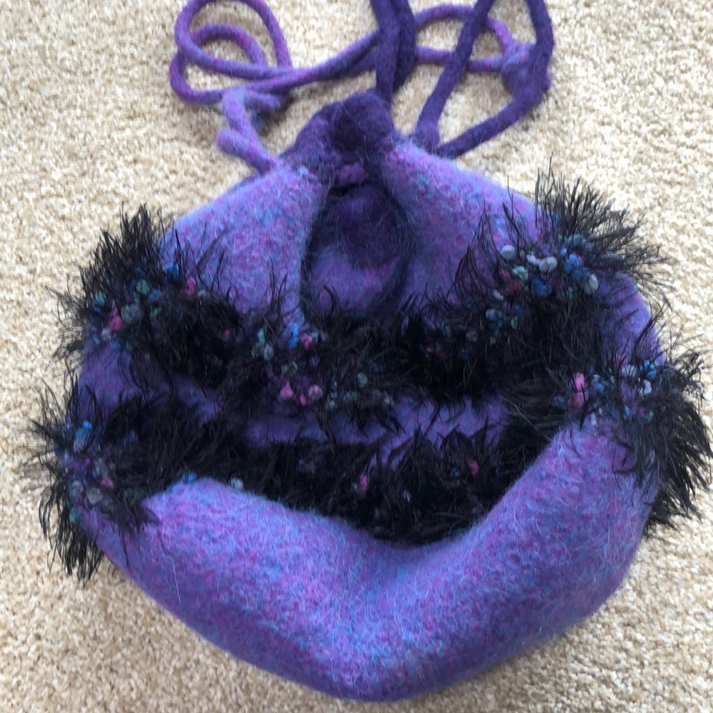 Beautiful Hand felted large purse